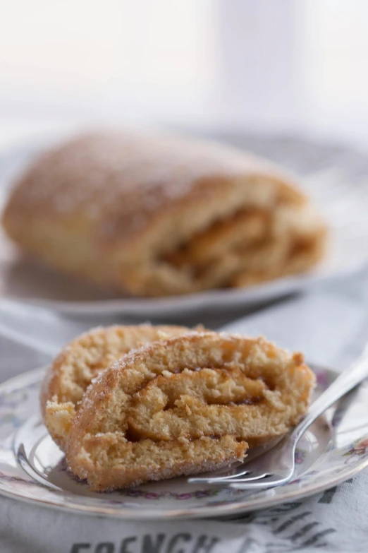 a close up of a pastry on a plate, by Peter Scott, cinnamon, grain”, sandworm, stockphoto