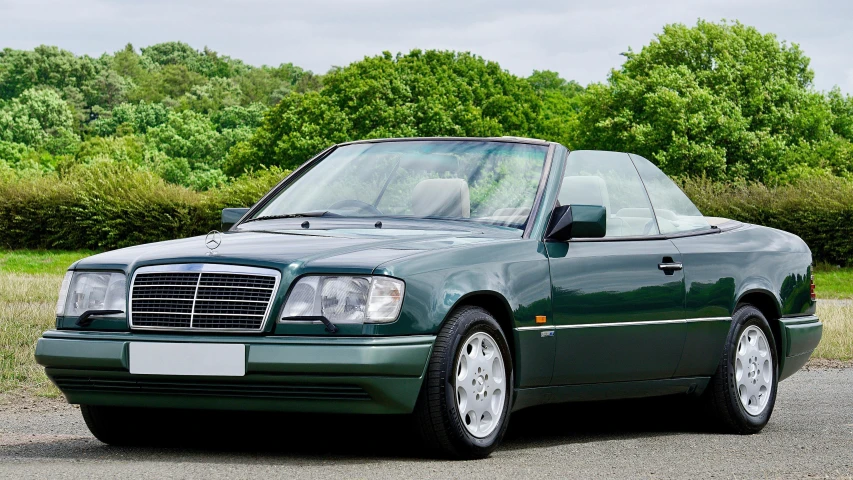 a green mercedes benz benz benz benz benz benz benz benz benz benz benz benz benz benz benz, by John Henderson, trending on pixabay, renaissance, 1990s photograph, open top, 2263539546], classic portrait