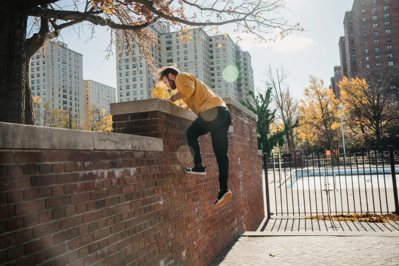 a man flying through the air while riding a skateboard, a photo, unsplash contest winner, realism, bricks flying, structure : kyle lambert, male calisthenics, penrose stairs