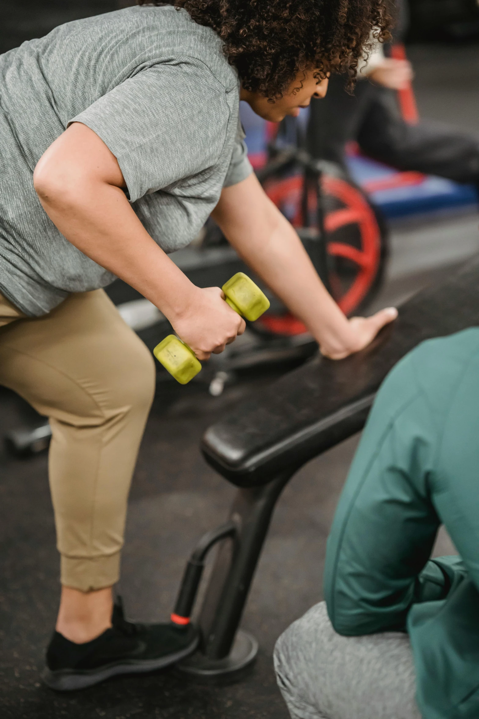 a group of people working out in a gym, morbidly obese, background image, thumbnail, lgbtq