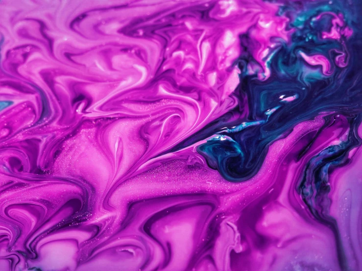 a close up of a purple and blue liquid painting, trending on pexels, pink and purple, currents, made of liquid metal and marble, abstract claymation