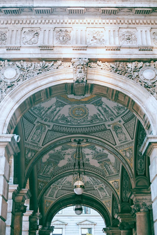 a couple of people that are standing in front of a building, unsplash contest winner, baroque, high arched ceiling, detailed filigree, 2 5 6 x 2 5 6 pixels, interior of buckingham palace