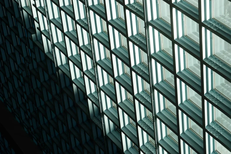 a very tall building with lots of windows, inspired by Andreas Gursky, pexels contest winner, square shapes, refracted light, morning detail, lattice