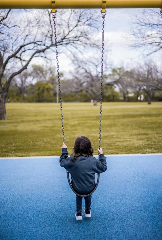 a little girl on a swing in a park, unsplash, conceptual art, solitary, 15081959 21121991 01012000 4k, blue slide park, sittin