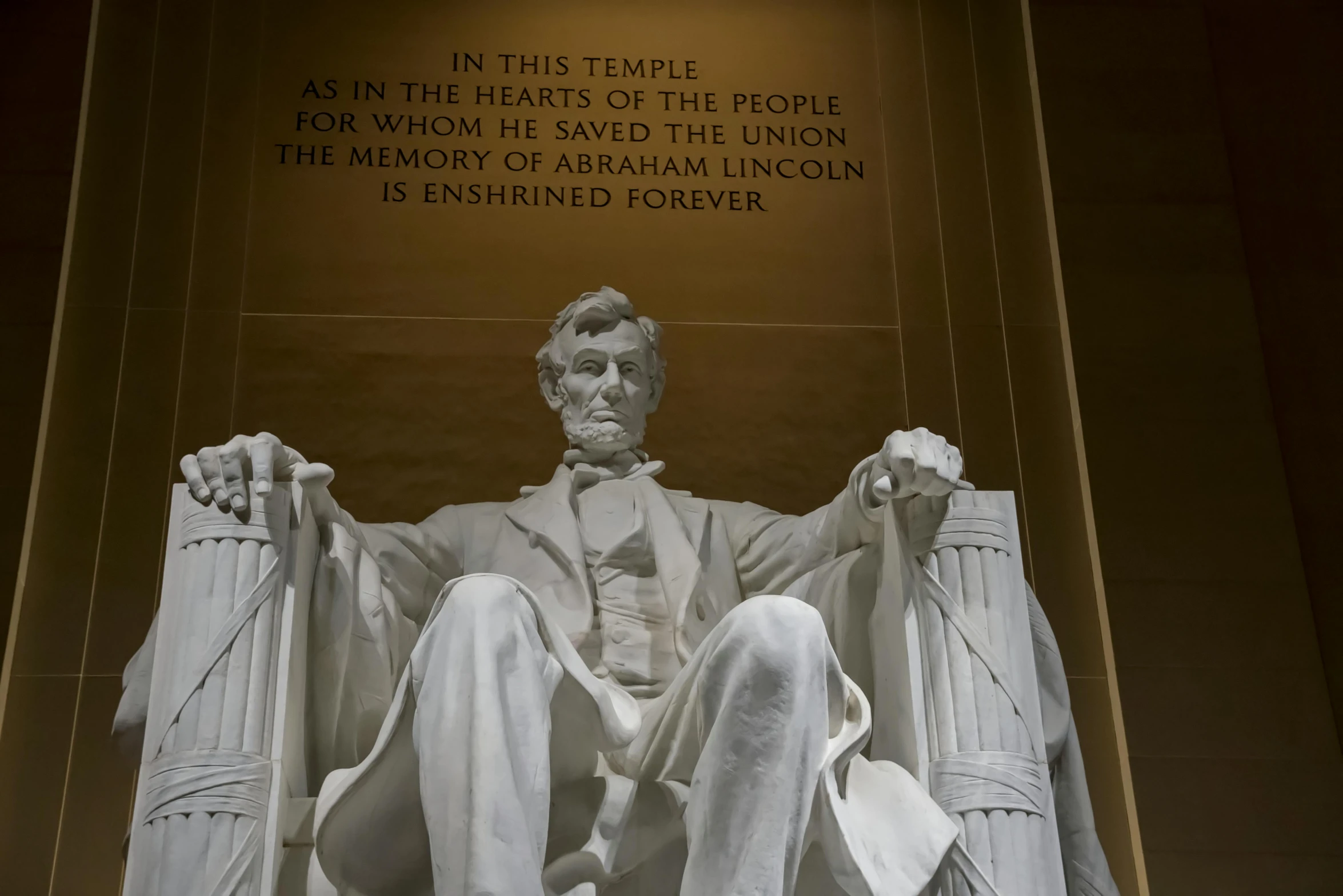 a statue of abraham lincoln in the lincoln memorial, pexels contest winner, avatar image, handwritten, throne, panels