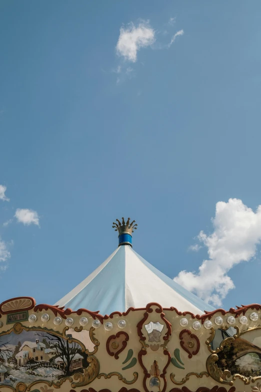 a merry merry merry merry merry merry merry merry merry merry merry merry merry merry merry merry merry, inspired by The Family Circus, trending on unsplash, baroque, summer clear blue sky, awnings, lead - covered spire, resembling a crown