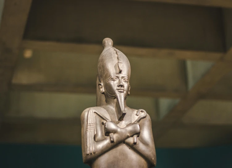 a close up of a statue of a person, egyptian atmosphere, full body image, grey, fan favorite