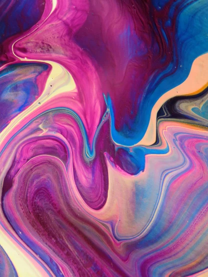 an abstract painting with purple and blue colors, inspired by Yanjun Cheng, trending on pexels, made of liquid, sand swirling, multicoloured, colorful photograph