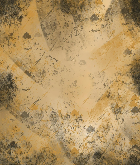 a grungy background with black and yellow paint, an album cover, trending on deviantart, baroque, light brown background, background image, shattered glass ( ( sunbeams ) ), year 2 0 4 0