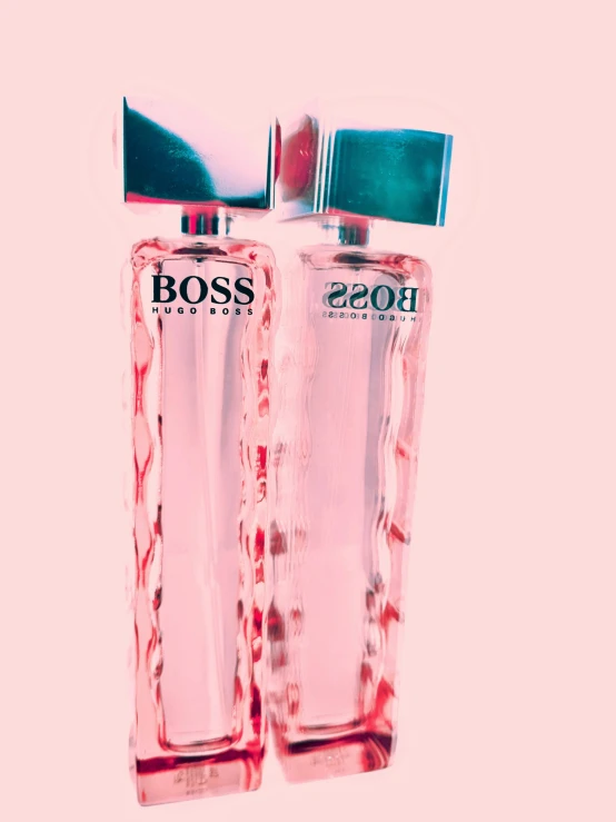 two bottles of hugo hugo hugo hugo hugo hugo hugo hugo hugo hugo hugo hugo hugo hugo hugo, inspired by Rose Henriques, instagram, abstract smokey roses, 8k resolution”, mini model, 2 5 6 x 2 5 6 pixels