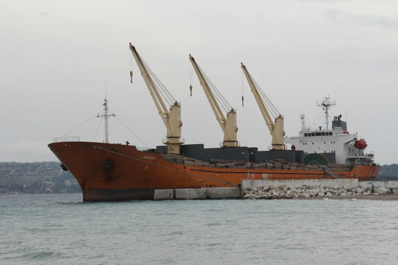 a large ship sitting on top of a body of water, hurufiyya, commercially ready, poop, thumbnail, harbour