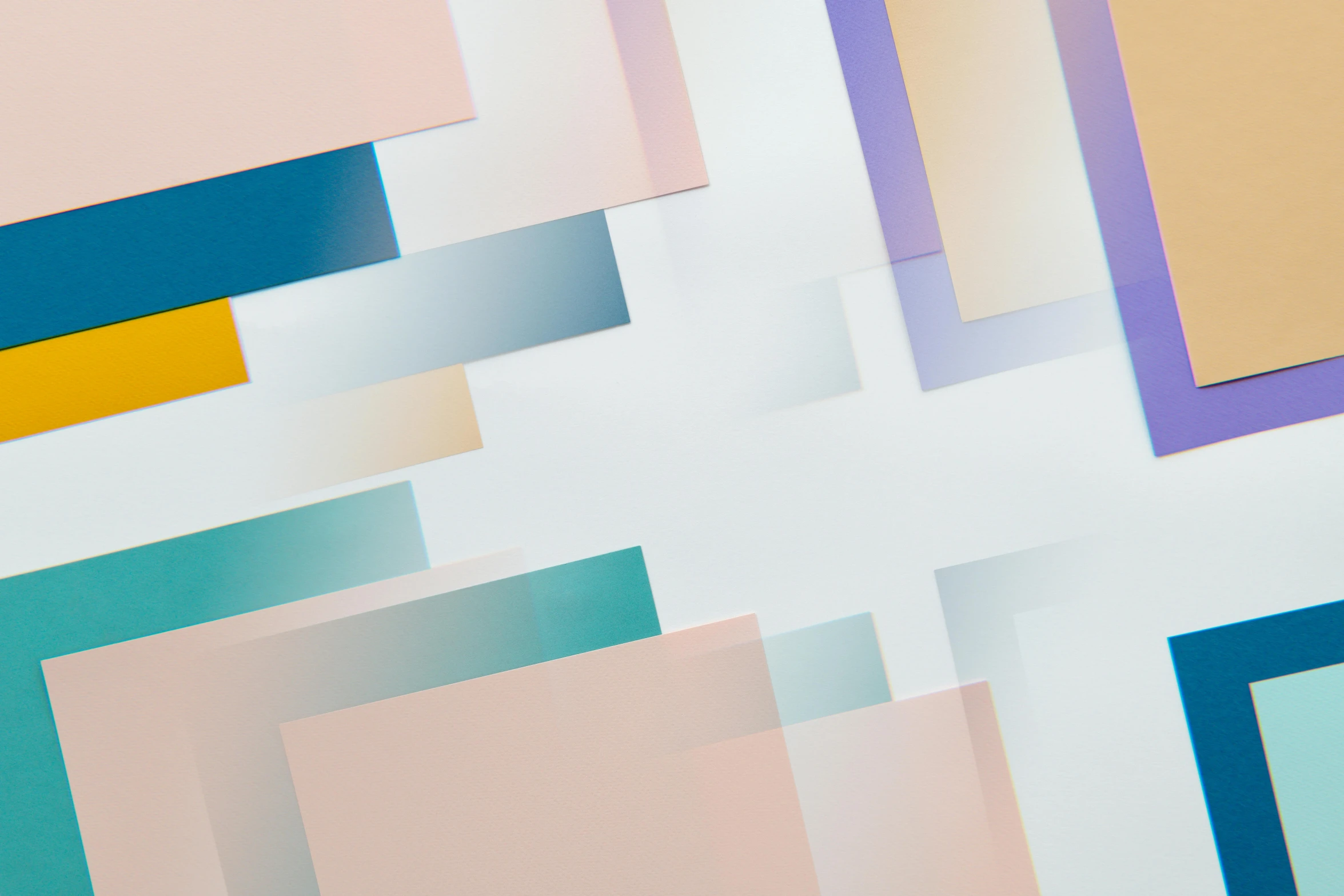 a bunch of different colored squares on a wall, inspired by Évariste Vital Luminais, trending on unsplash, generative art, pale gradients design, opal flesh, cross composition, design on a white background