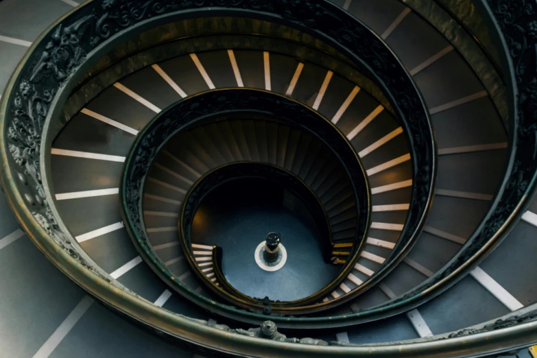 a spiral staircase leading to the top of a building, inspired by Michelangelo Buonarotti, unsplash contest winner, neoclassicism, ignant, roman numerals, thumbnail, slides