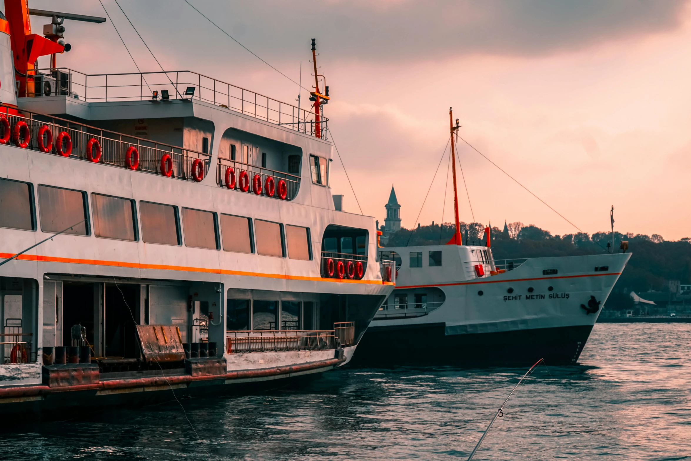 a couple of boats that are in the water, pexels contest winner, art nouveau, fallout style istanbul, thumbnail, 🚿🗝📝, stacked image