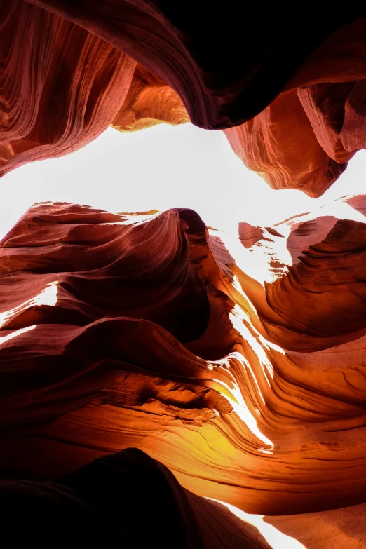 a close up of a rock formation in a canyon, an abstract sculpture, pexels contest winner, that resembles a bull\'s, soft glowing windows, heat ripples, giant majestic archways