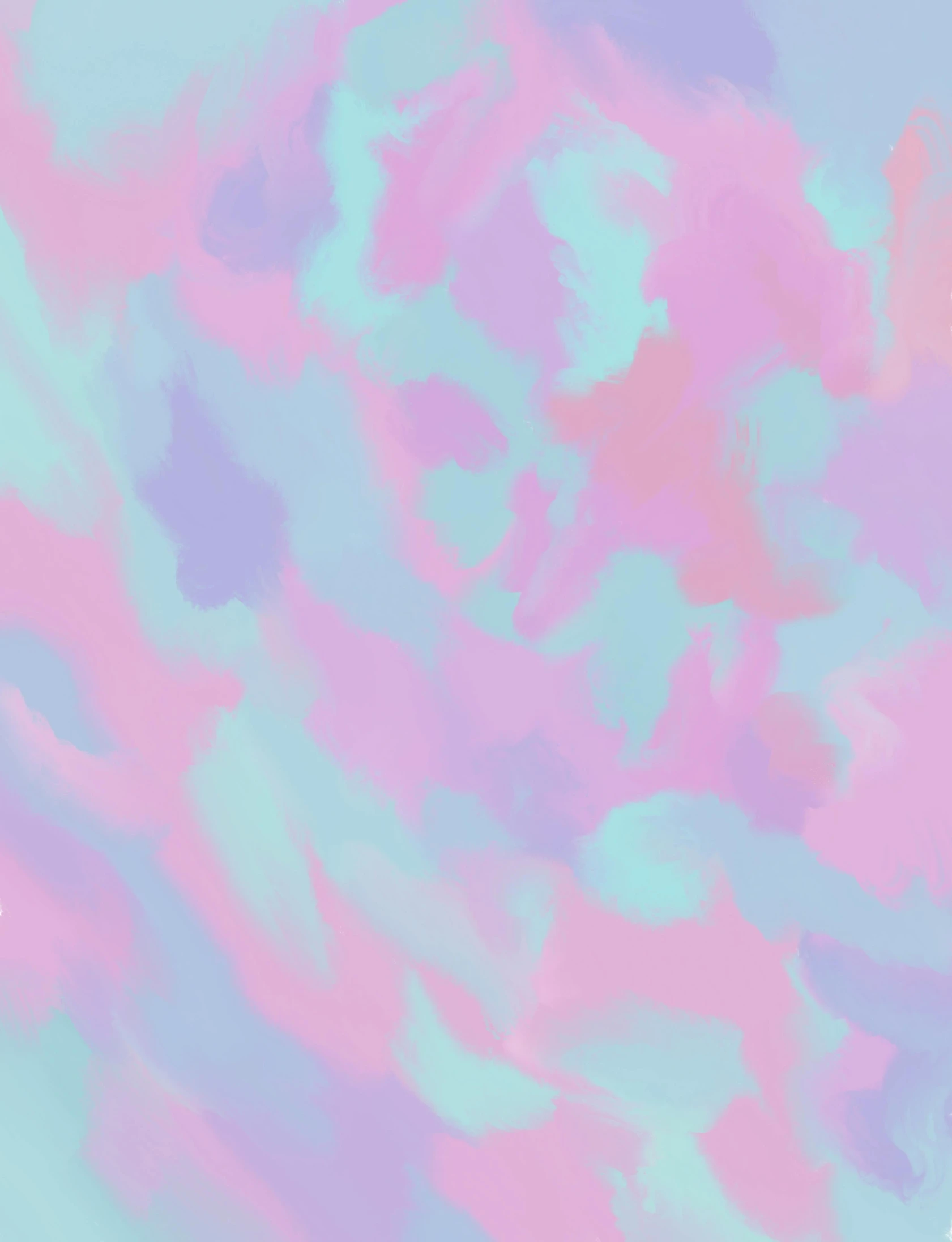 a close up of a pink and blue background, a digital painting, inspired by Yanjun Cheng, cotton candy clouds, mauve and cyan, r / paintedminis, ( ( vibrating colors ) )