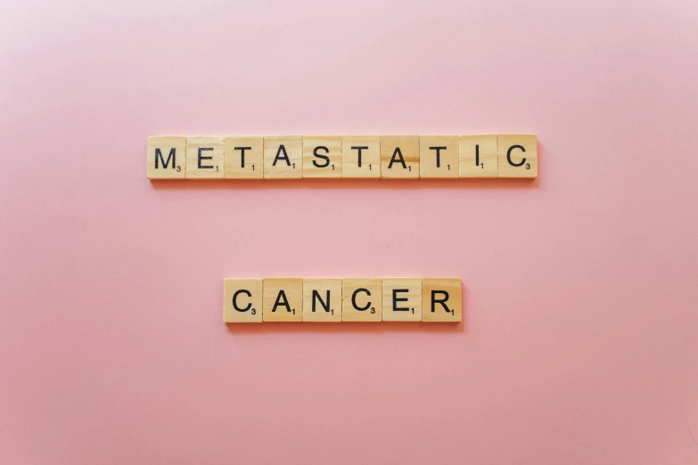 scrabbles spelling the word metastaticic cancer on a pink background, an album cover, trending on unsplash, jean grey, 15081959 21121991 01012000 4k, metal panels, 1 6 x 1 6