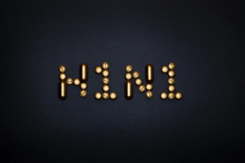 the word hell spelled in gold pills on a black background, by Nina Hamnett, trending on unsplash, minimalism, mini cooper, videogame sprite, houdini render, small nixie tubes