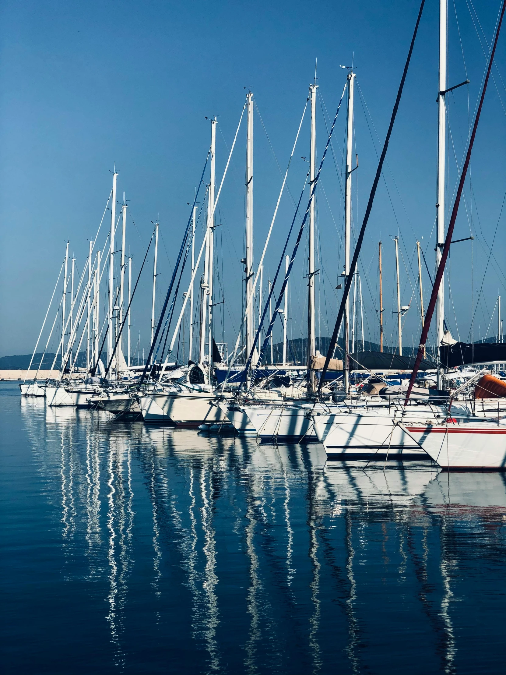 a bunch of boats that are sitting in the water, croatian coastline, profile image