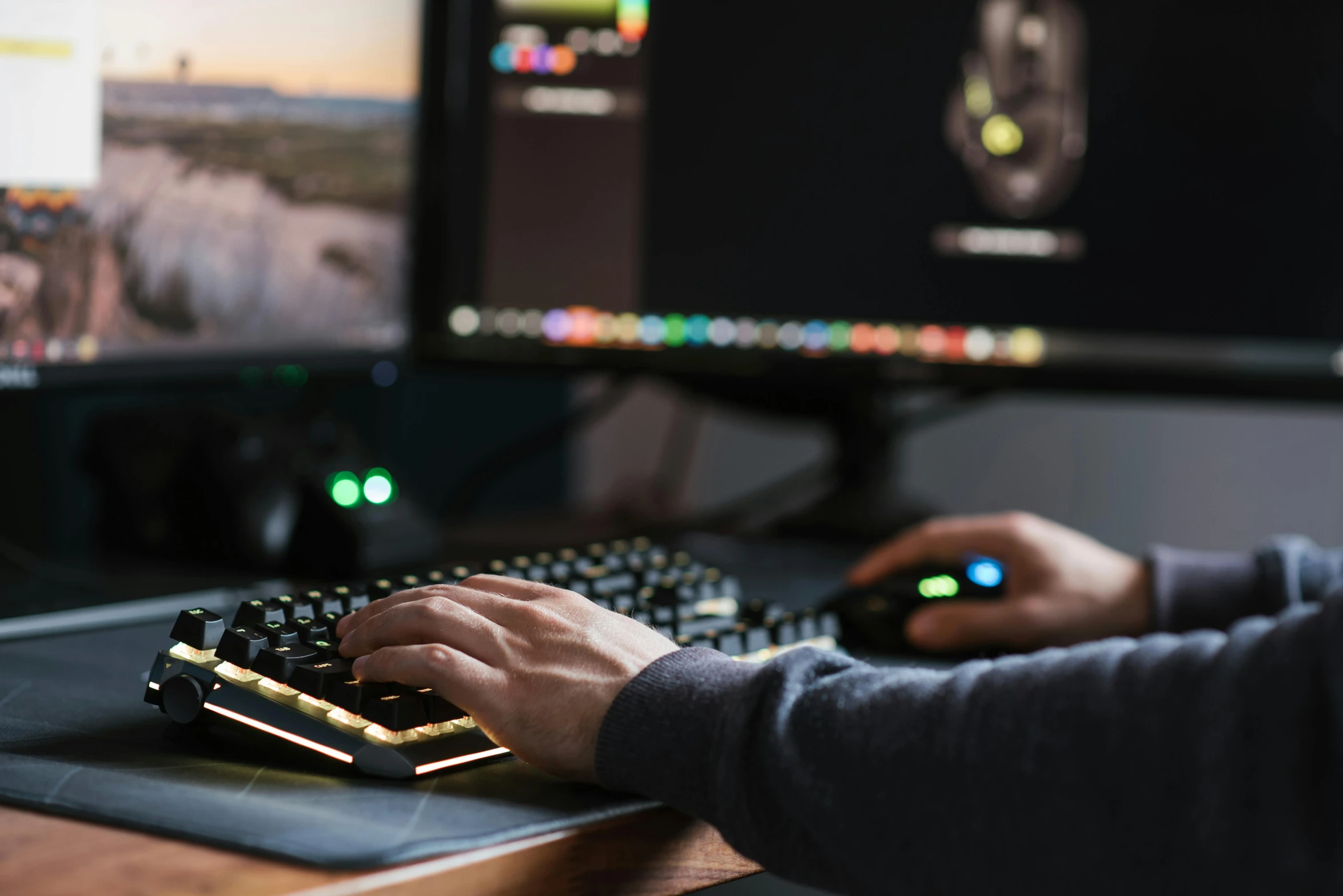 a close up of a person typing on a keyboard, a computer rendering, gaming room, instagram post, portrait photo, steam workshop