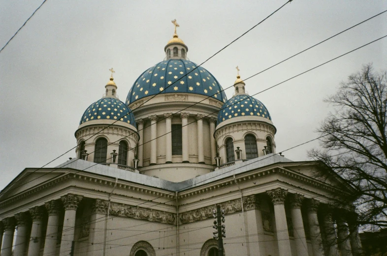 a large building with a blue dome on top of it, 2000s photo, saint petersburg, fan favorite, paisley