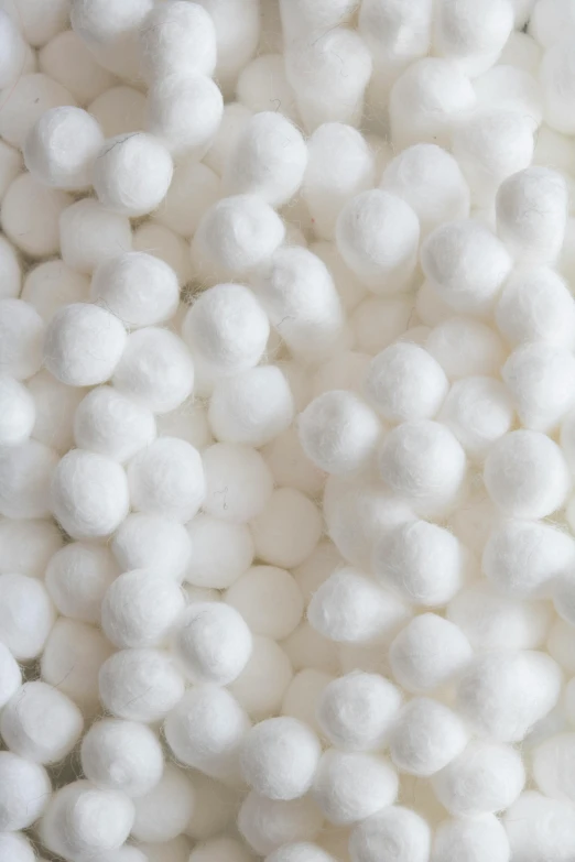 a close up of a pile of marshmallows, inspired by Ödön Márffy, reddit, process art, cotton clouds, white panels, foamy bubbles, professional product photo