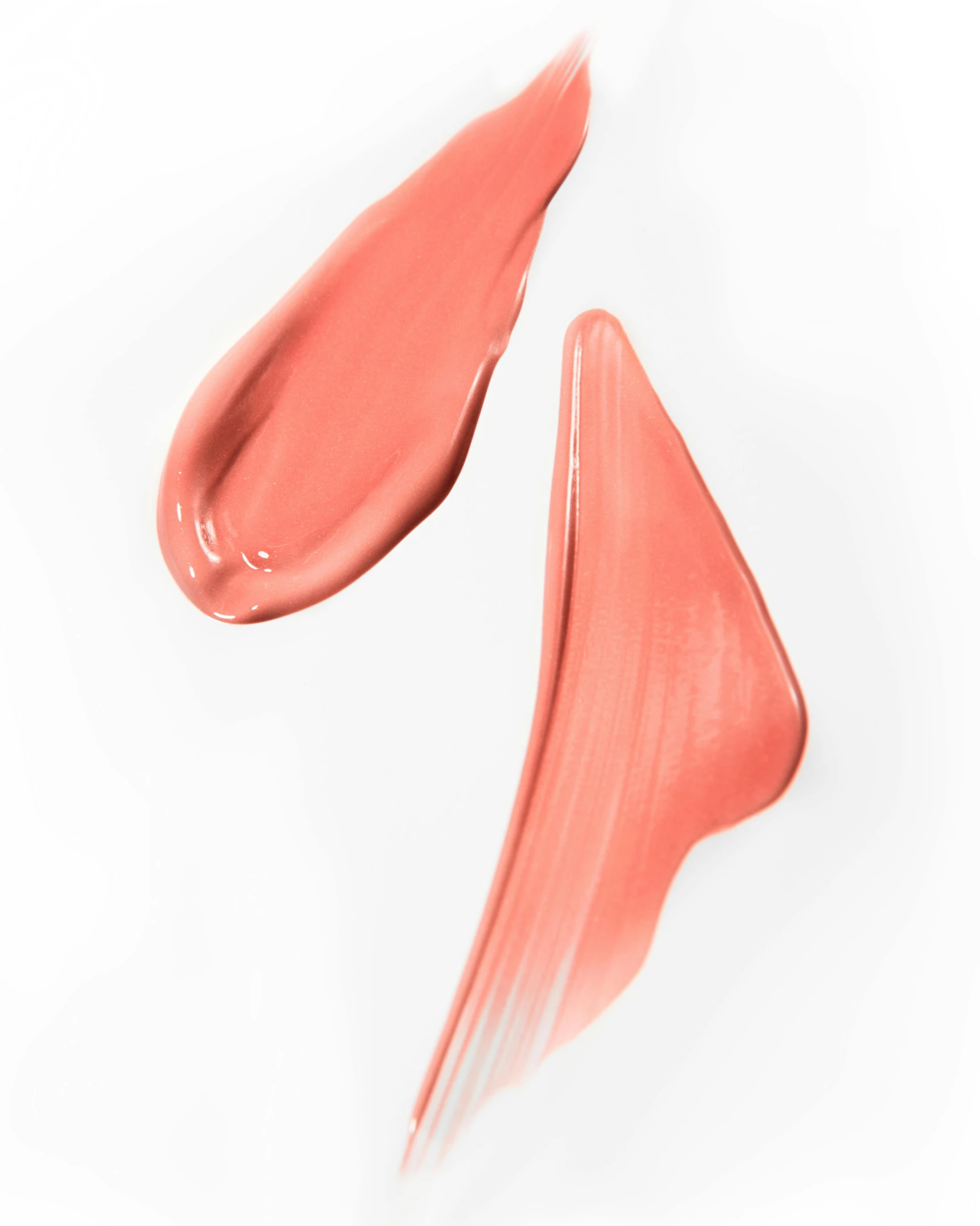 a close up of lipstick on a white background, by Doug Ohlson, flowing salmon-colored silk, glossy paint, liam, product view