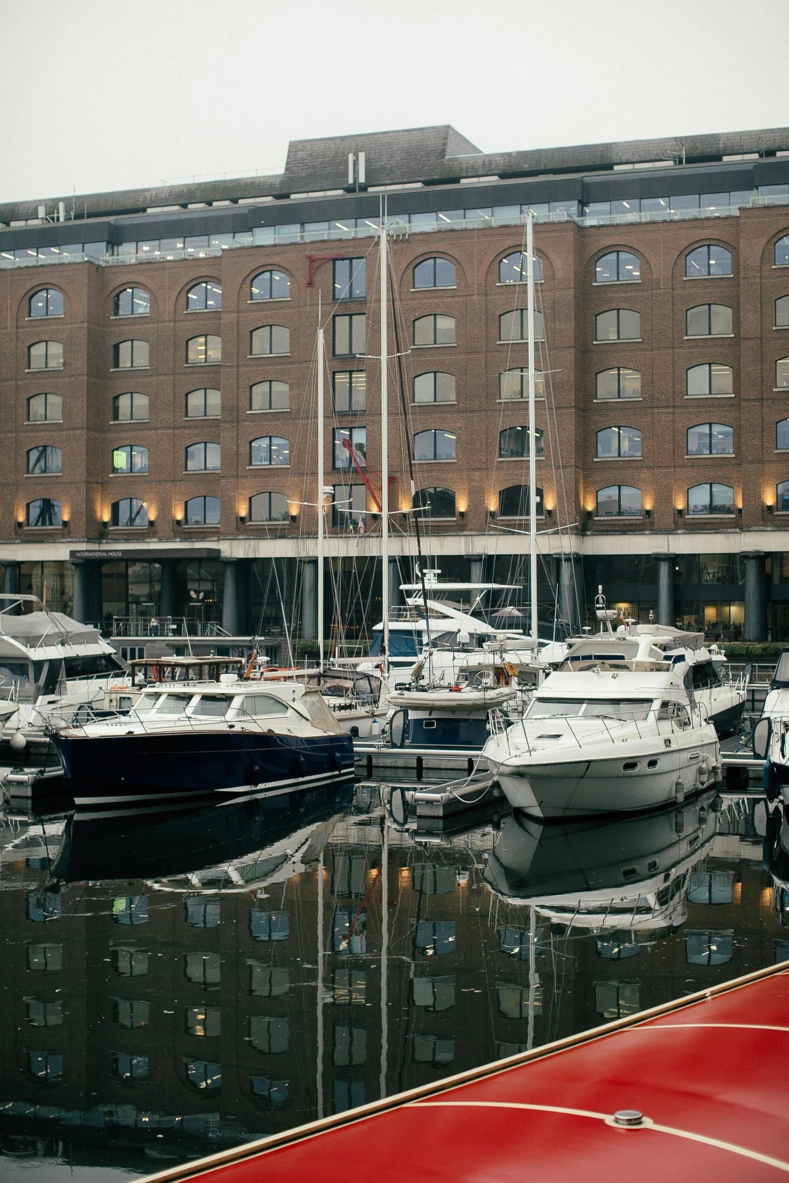 a bunch of boats that are in the water, inspired by Wilhelm Marstrand, happening, full building, london, exterior shot, sweden