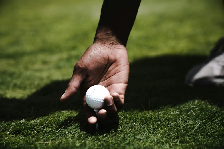 a person holding a golf ball in their hand, stretch, large)}], thumbnail, premium quality