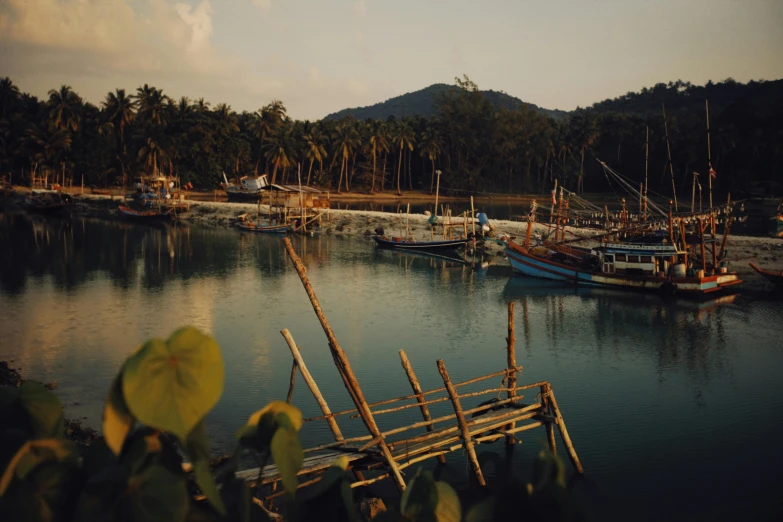 a number of boats in a body of water, pexels contest winner, sumatraism, joel meyerowitz, harbour, style of castaway ( film ), detailed medium format photo