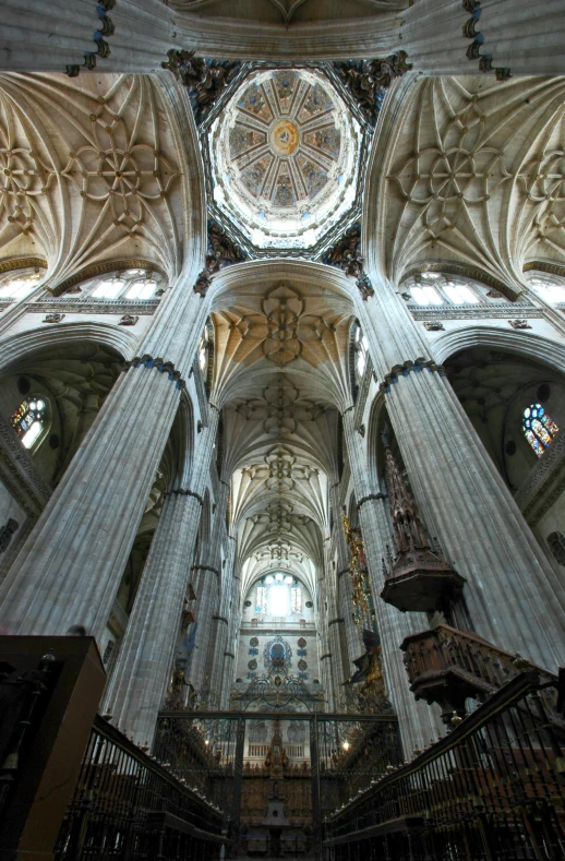 a view of the inside of a cathedral, inspired by Francisco de Burgos Mantilla, baroque, buttresses, onyx, high - angle, panoramic