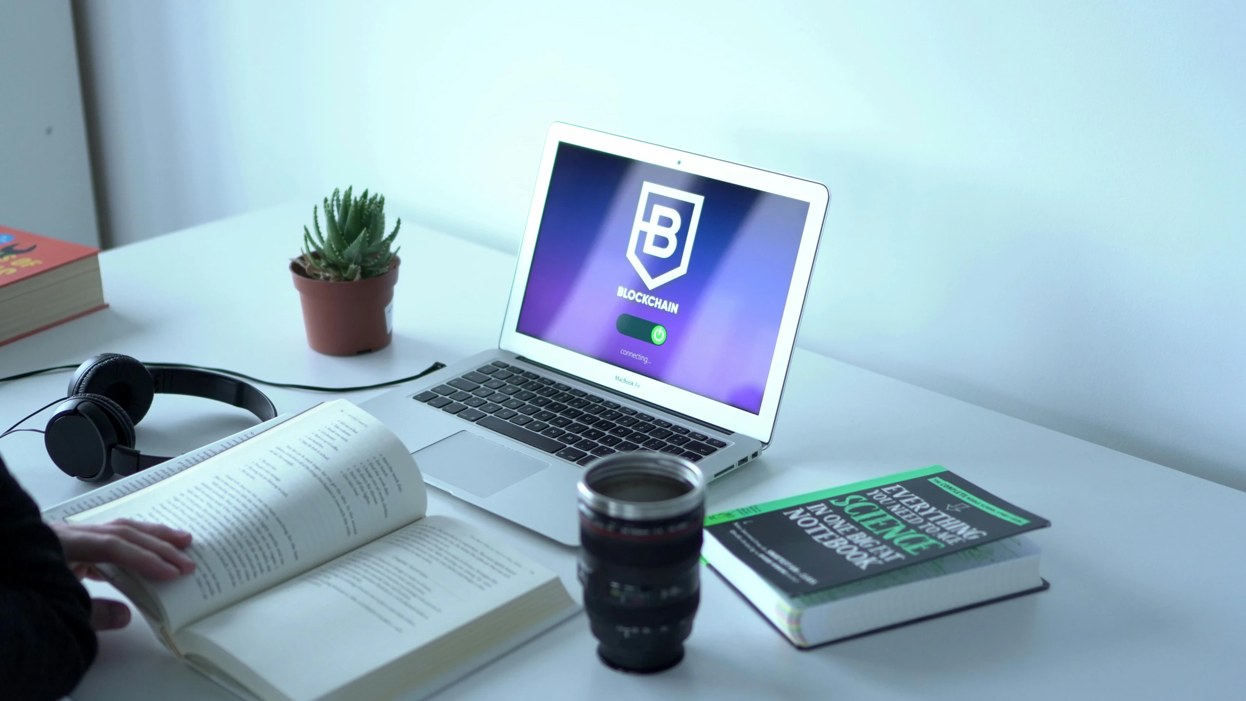 a laptop computer sitting on top of a white desk, behance contest winner, barbizon school, brand identity, protective, 4k photo”, studying