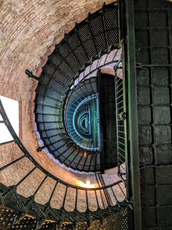 a spiral staircase leading to the top of a building, light house, highly upvoted, looking down, evenly lit