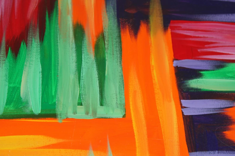 a painting with orange, green, and red colors, inspired by Howard Hodgkin, pexels contest winner, detail on scene, summer night, 144x144 canvas, multi - coloured