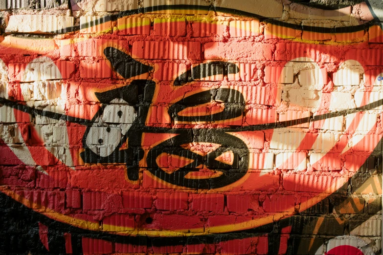 a red fire hydrant sitting in front of a graffiti covered wall, graffiti art, unsplash, graffiti, hieroglyph, golden hour in beijing, avatar image