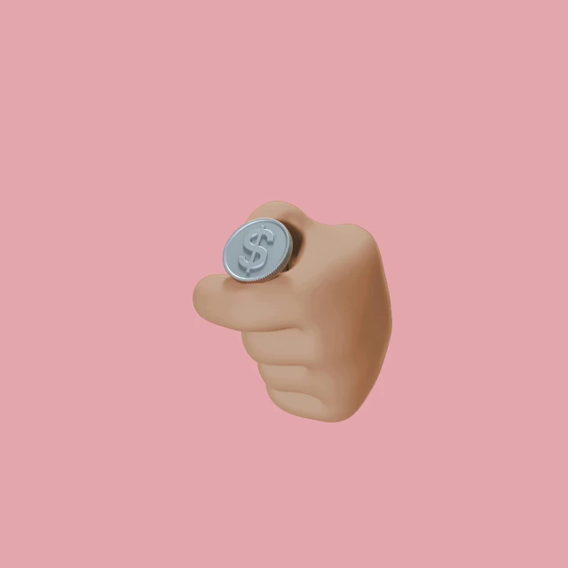 a hand holding a watch on a pink background, an album cover, by jeonseok lee, conceptual art, money sign pupils, punching in a bag, clay animation, button nose