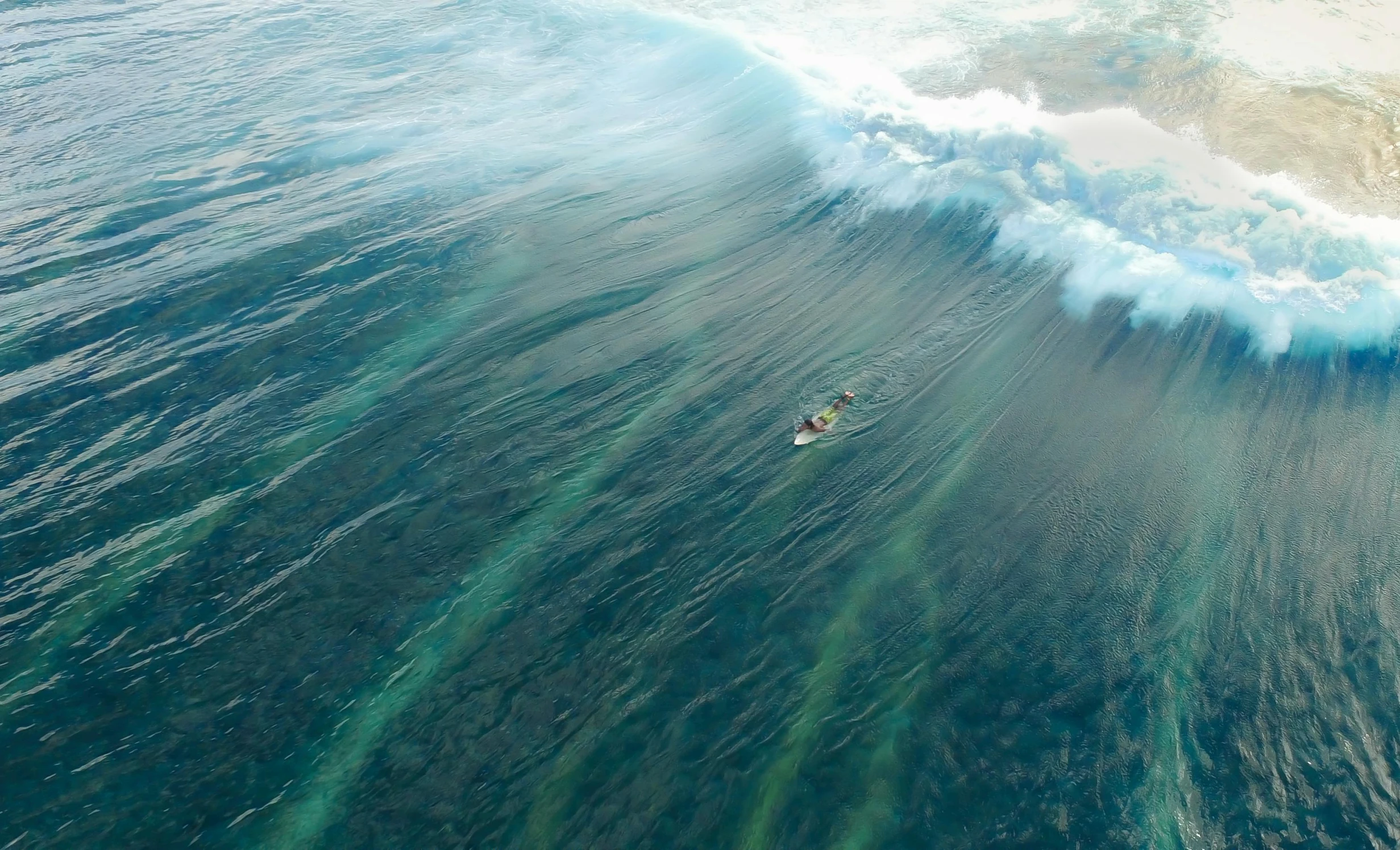 a man riding a wave on top of a surfboard, by Dan Christensen, pexels contest winner, conceptual art, aerial viewyoji shinkawa, green ocean, a still of an ethereal, nat geo