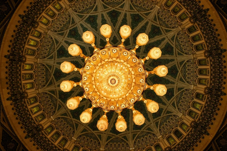 a chandelier hanging from the ceiling of a building, by Konrad Witz, pexels contest winner, baroque, beautiful moorish ornament, library of congress, 2 5 6 x 2 5 6 pixels, golden heavenly lights