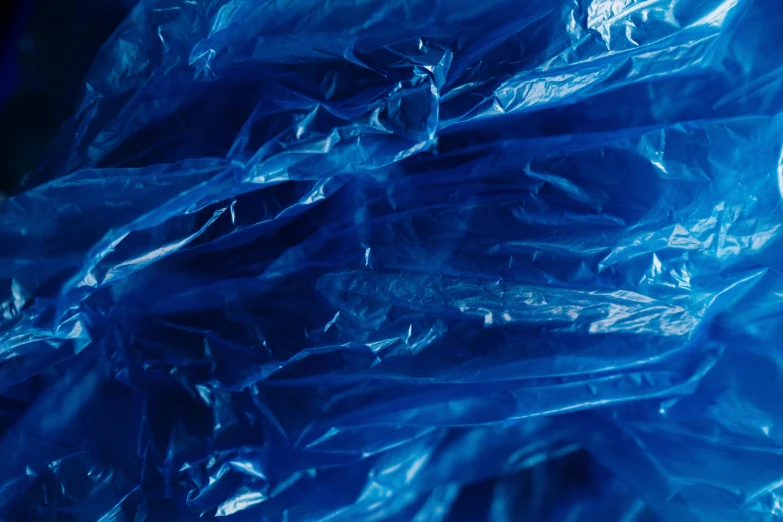 a close up of a blue plastic bag, unsplash, plasticien, 15081959 21121991 01012000 4k, lacquered, thumbnail, decoration