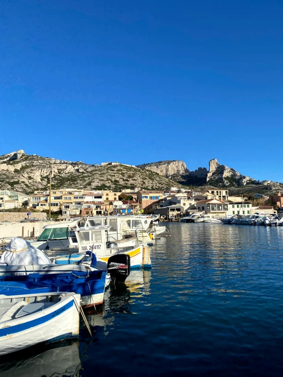 a number of boats in a body of water, pexels contest winner, les nabis, harbour in background, cezanne, 💋 💄 👠 👗, mount