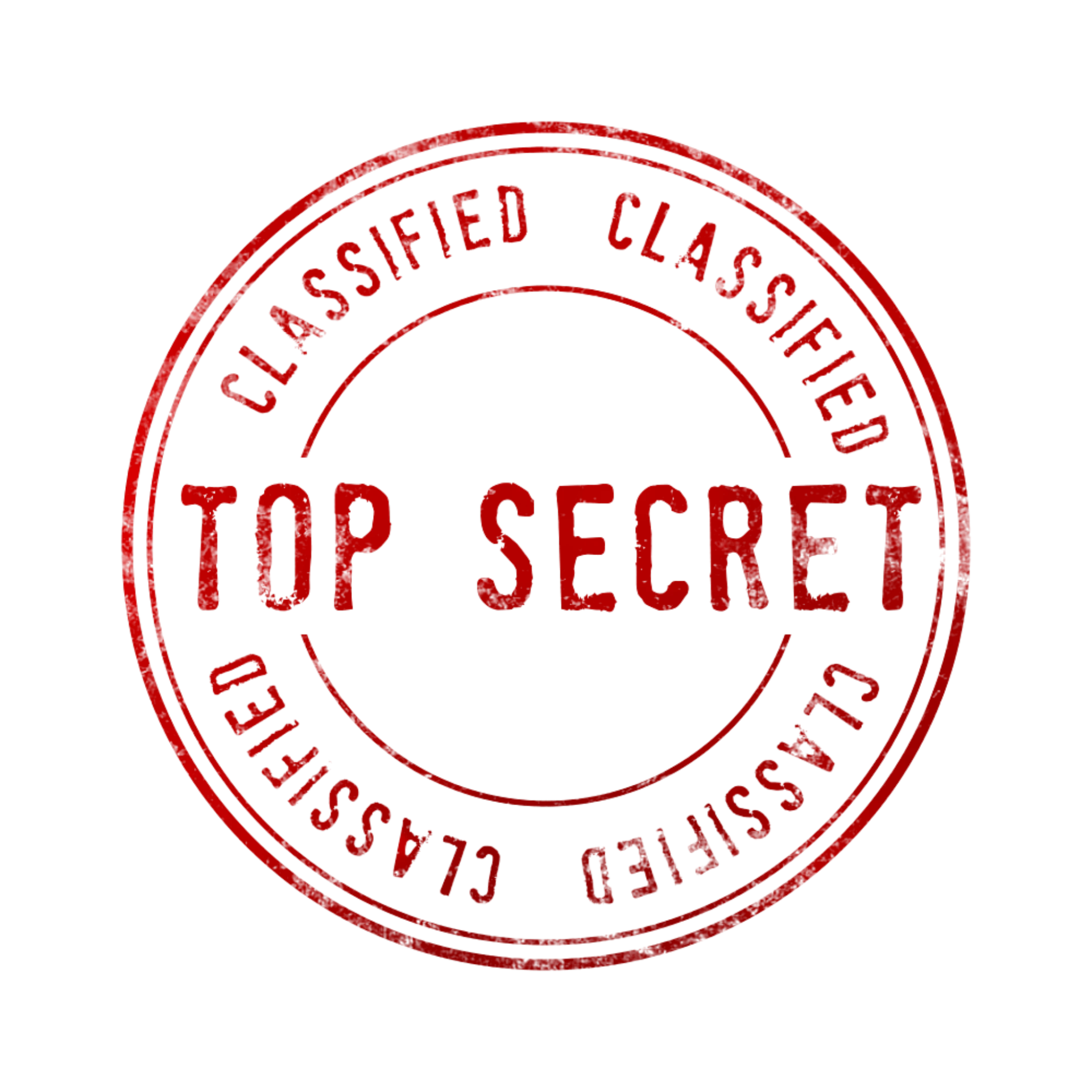 a red stamp that says classified classified top secret, a silk screen, by Stefan Gierowski, featured on pixabay, green shirt, secrets, esoteric clothing, no text!