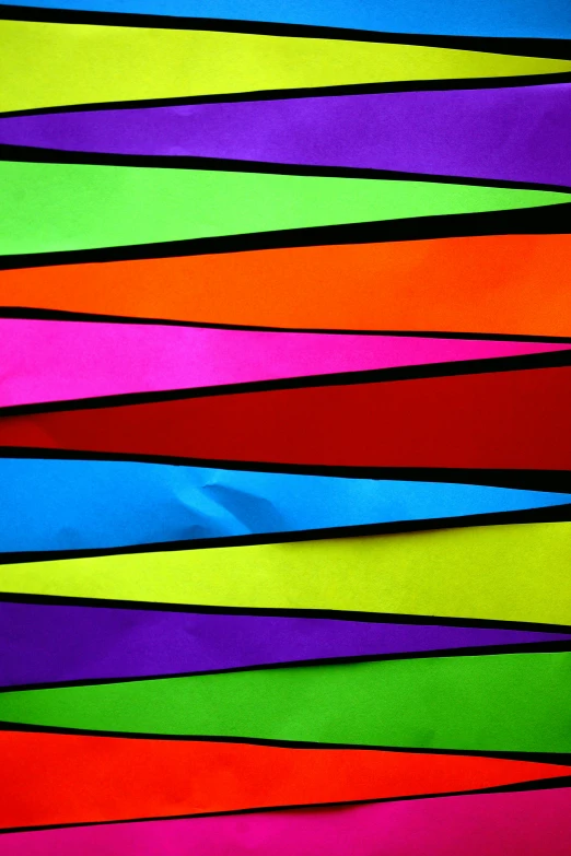a group of multicolored strips of paper, inspired by Ellsworth Kelly, pexels, ((neon colors)), colorful bandana, colorful high contrast hd, shiny colorful