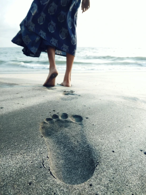 a person walking on a beach with footprints in the sand, profile image, exposed toes, lgbtq, precious moments