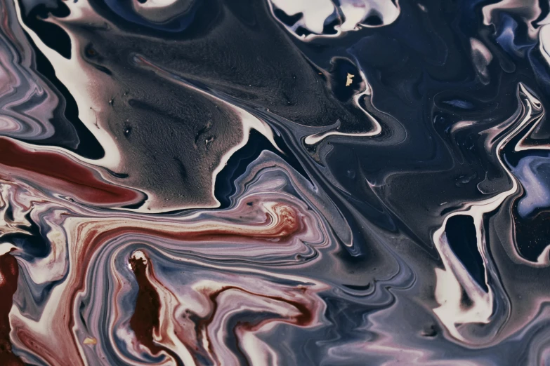 a close up of a liquid substance on a surface, trending on pexels, generative art, dark muted colors, rippling muscles, mapbox, painted