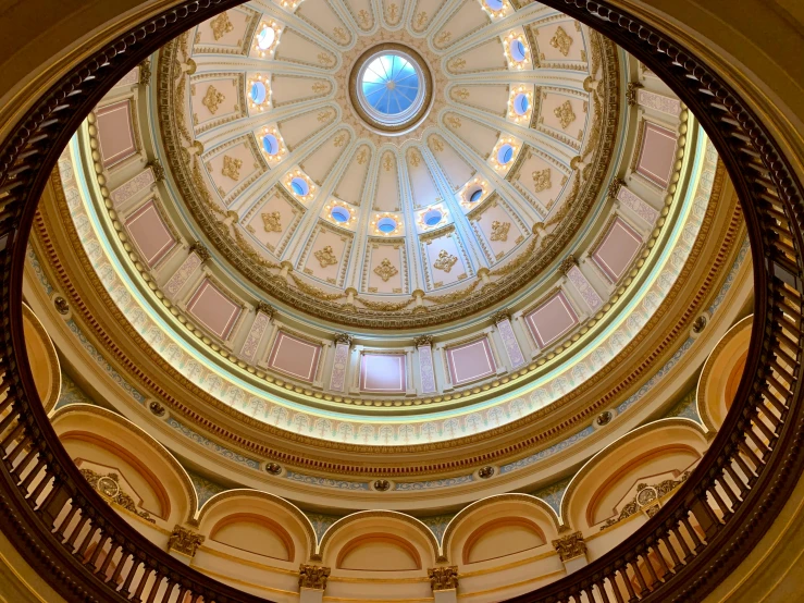 a dome that is inside of a building, inspired by Gustave Boulanger, visual art, capitol building, thumbnail