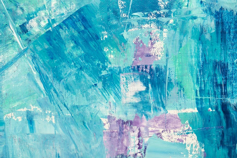 an abstract painting with blue and green colors, an abstract painting, trending on pixabay, abstract art, purple shattered paint, pastel blue, pink white turquoise, ultra textured