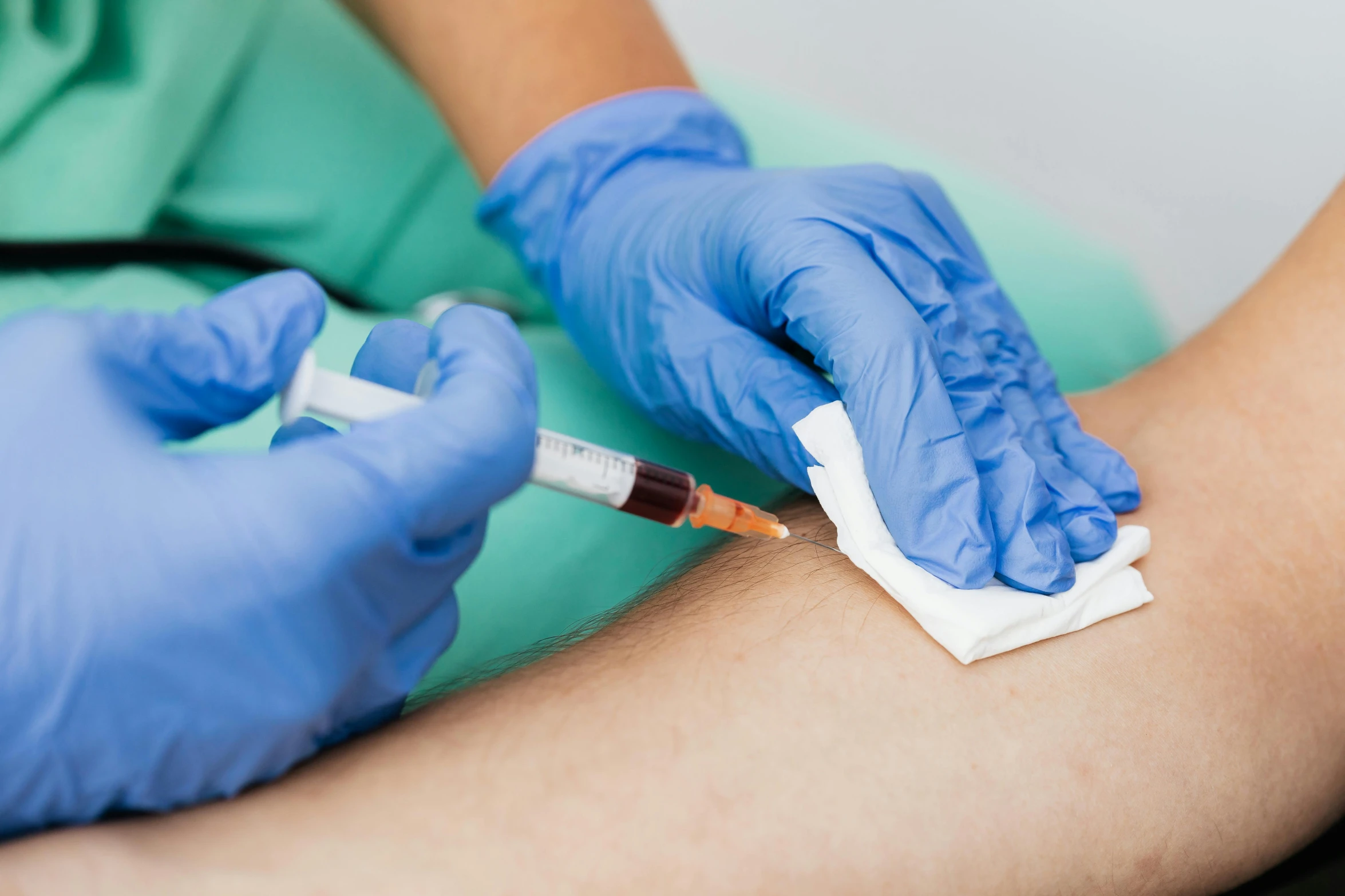 a man getting his arm vaccinated by a nurse, by Matija Jama, shutterstock, looks like varicose veins, knees, youtube thumbnail, aerial iridecent veins