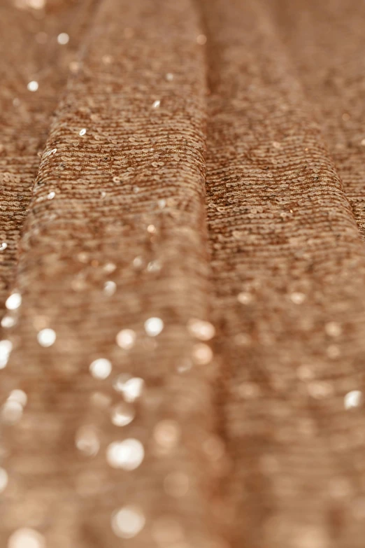 a close up of a cloth with water droplets on it, rose gold, shimmer detailed, panels, fineline detail