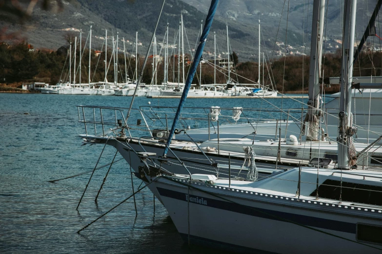 a number of boats in a body of water, by Matija Jama, pexels contest winner, fan favorite, low detail, picton blue, high quality picture