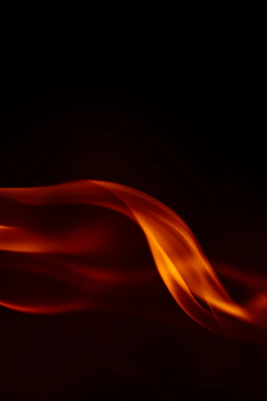 a close up of a fire on a black background, a picture, by David Donaldson, digital art, ribbon, medium format. soft light, new mexico, f/4.5